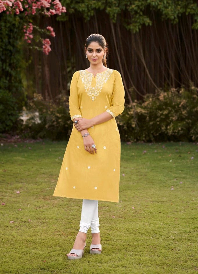 Anjali Design – 4 Pcs Set Cotton Kurti – M.R. Saree Emporium