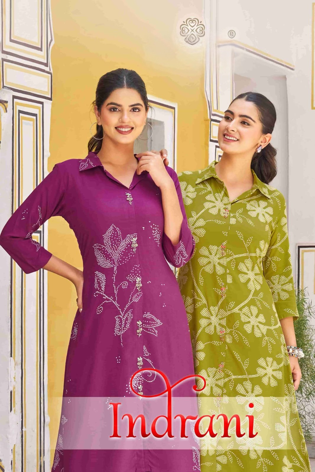 Indrani Rayon Printed Kurti Set with Matching Bottom (4 Designs) – M.R. Saree Emporium