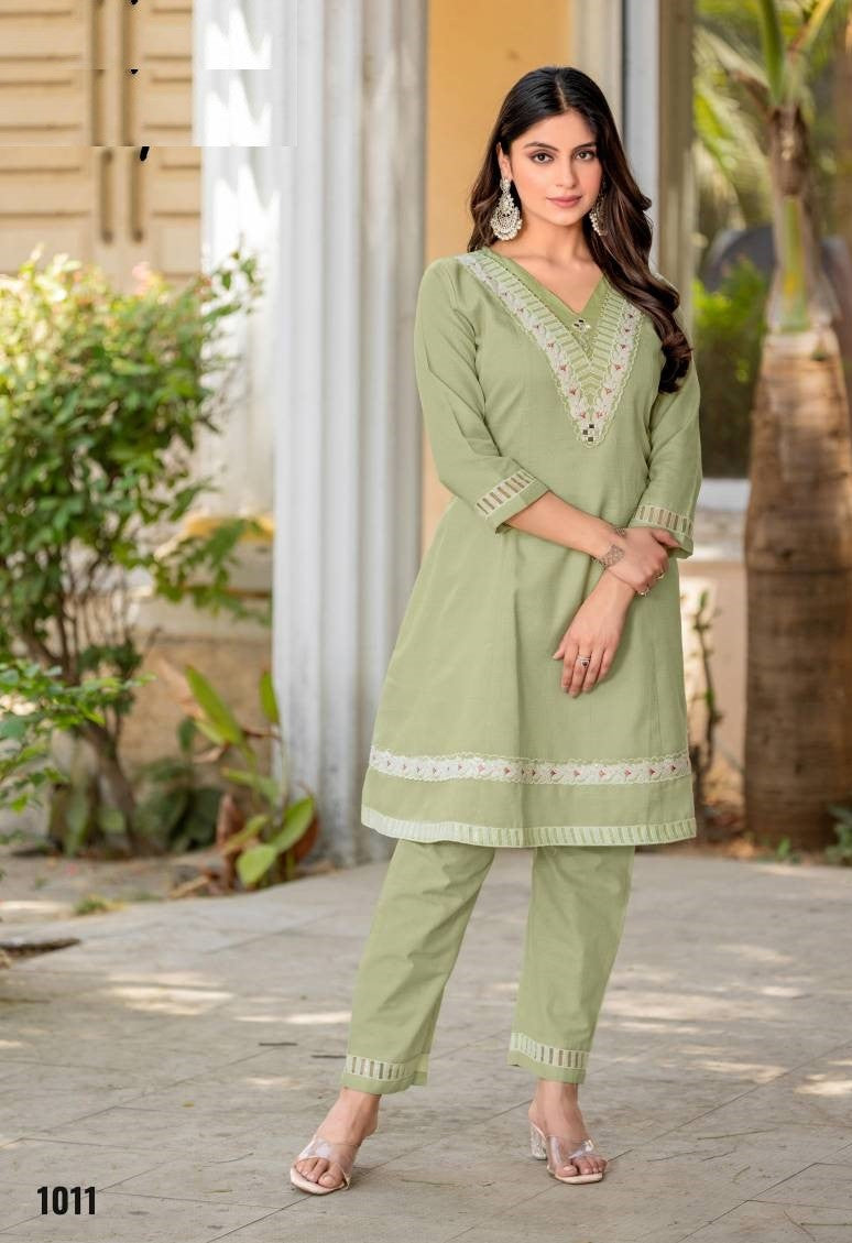 Clysi Eva Design 4 Cotton Dobby Suit Set -M.R. Saree Emporium