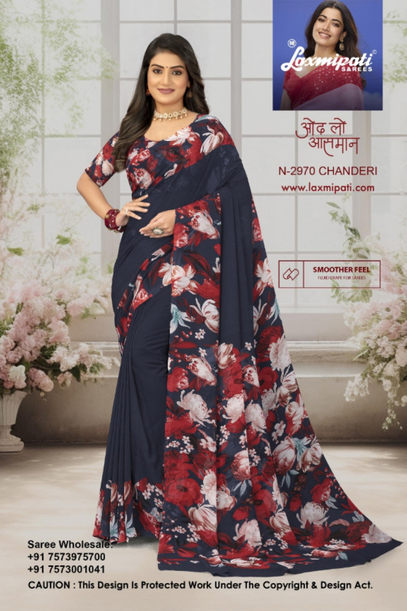 Laxmipati Basundi Vol-2 Georgette Fancy Printed Saree 8 Pcs Set – M.R. Saree Emporium