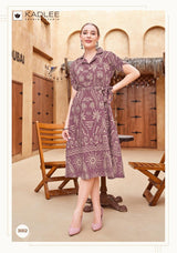 Lady Hill Viscose Weaving Print Kurti 4 Pcs Set - M.R. Saree Emporium