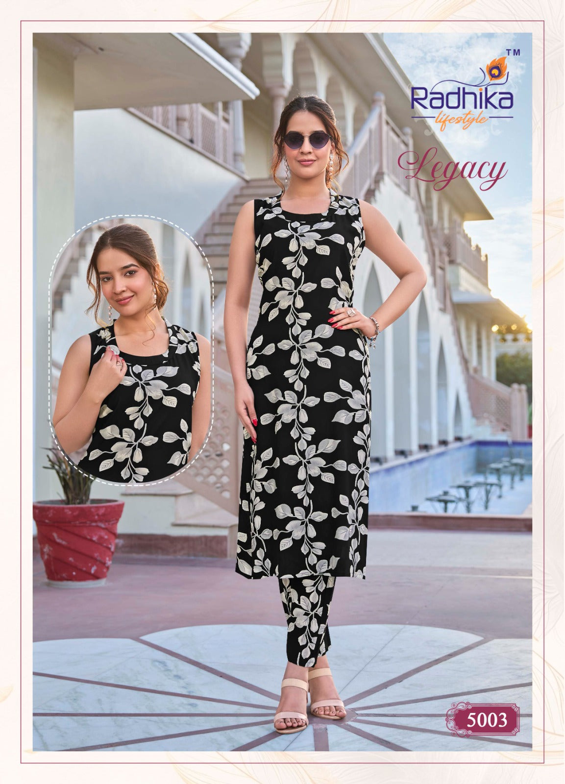 Aanchi Legacy Vol 5 Heavy Reyon Print Cord Set – Premium Plus Size Collection-M.R. Saree Emporium