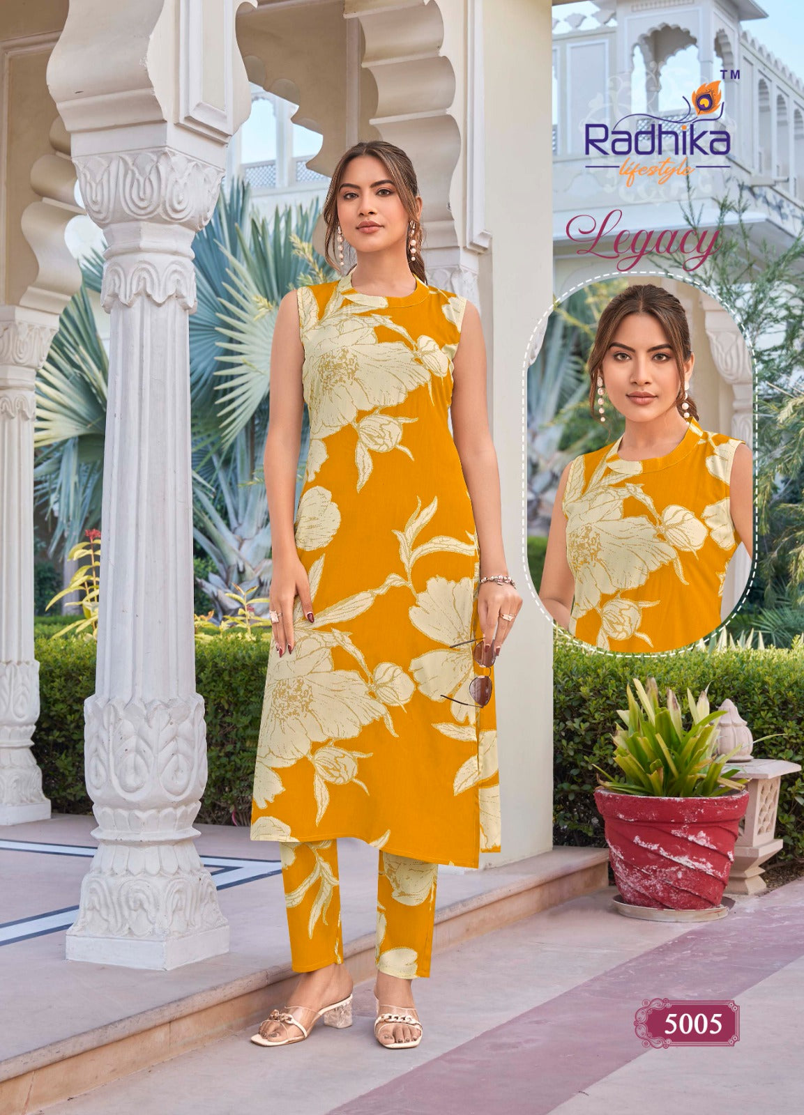 Aanchi Legacy Vol 5 Heavy Reyon Print Cord Set – Premium Plus Size Collection-M.R. Saree Emporium