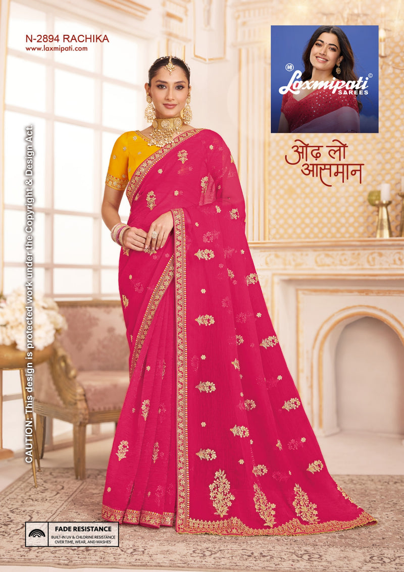LaxmiPati Chakor Fancy Work Saree – Set of 12 - M.R. Saree Emporium