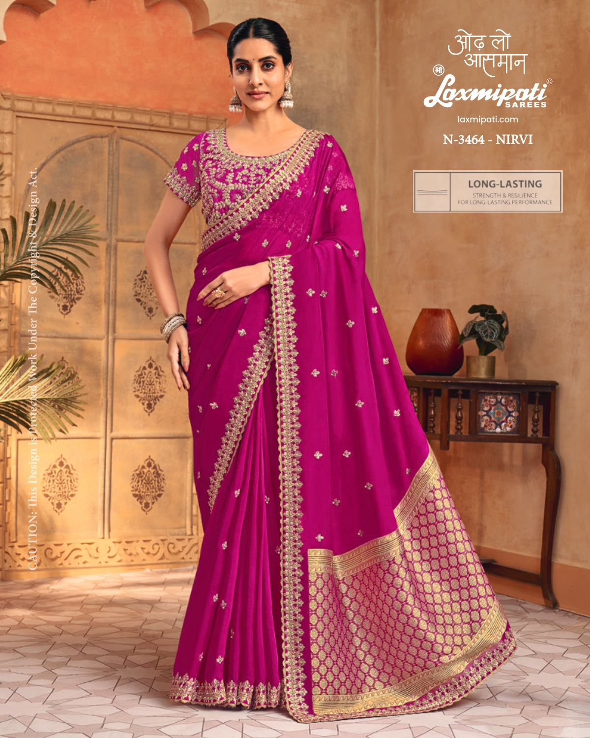 Laxmipati Jharokha Premium Designer Saree - Festive Wedding Collection - 11 PCS Wholesale Set