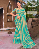 Laxmipati KHIDKI Premium Designer Bandhani Saree Collection - 12 Pcs Wholesale Set