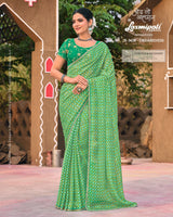 Laxmipati KHIDKI Premium Designer Bandhani Saree Collection - 12 Pcs Wholesale Set