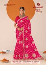 Laxmipati RUCHI Premium Designer Embroidered Saree Collection - 12 Pcs Wholesale Set