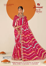 Laxmipati RUCHI Premium Designer Embroidered Saree Collection - 12 Pcs Wholesale Set