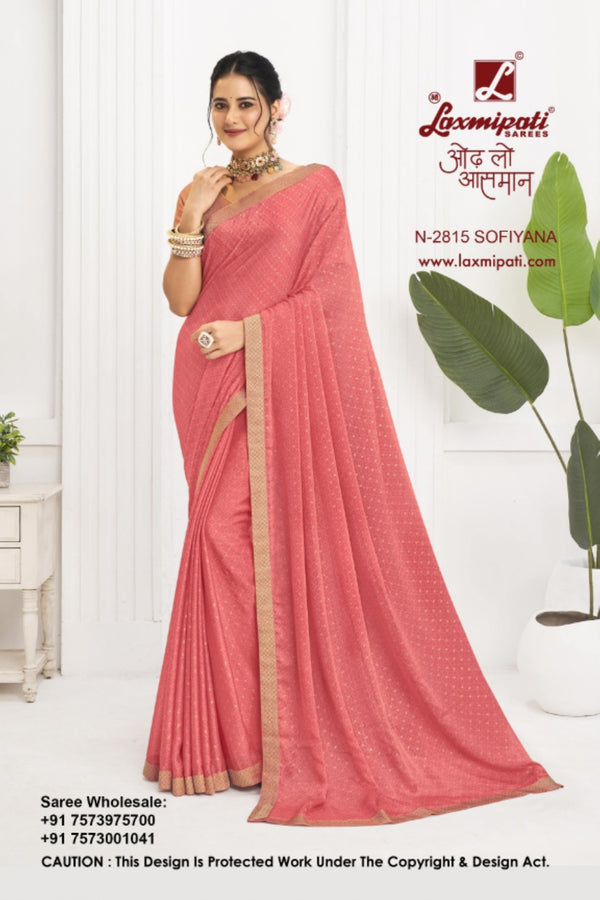 Laxmipati Alia Fancy Chiffon Silk Sarees D.No. 2815–2822 – Set & Single M.R. Saree Emporium