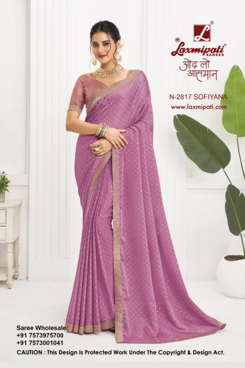 Laxmipati Alia Fancy Chiffon Silk Sarees D.No. 2815–2822 – Set & Single M.R. Saree Emporium