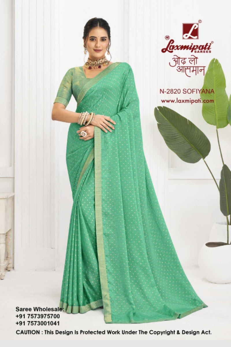 Laxmipati Alia Fancy Chiffon Silk Sarees D.No. 2815–2822 – Set & Single M.R. Saree Emporium