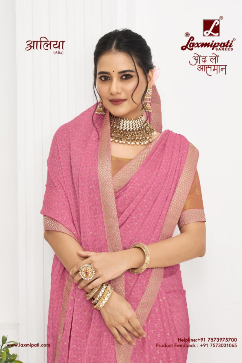 Laxmipati Alia Fancy Chiffon Silk Sarees D.No. 2815–2822 – Set & Single M.R. Saree Emporium