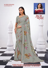 Laxmipati Bhaavana Floral Print Saree Set (12 Designs) Single Pcs– Soft Elegant Collection-M.R. Saree Emporium