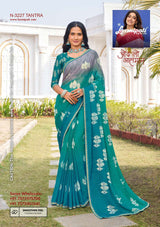 Laxmipati Chiffon, Simmer Chiffon & Georgette Printed Saree 32 Pcs Set Designer Fancy Saree Wholesale Collection – M.R. Saree Emporium