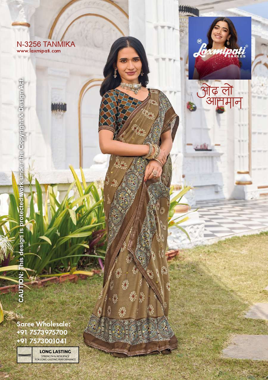 Laxmipati Tanmika N-3256 Printed Fancy Saree Designer Ethnic Saree Wholesale – M.R. Saree Emporium