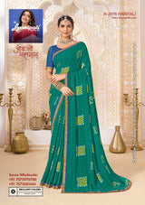 Laxmipati Ghoomar Marble Chiffon Fancy Print Saree Set of 12 Pcs – M.R. Saree Emporium