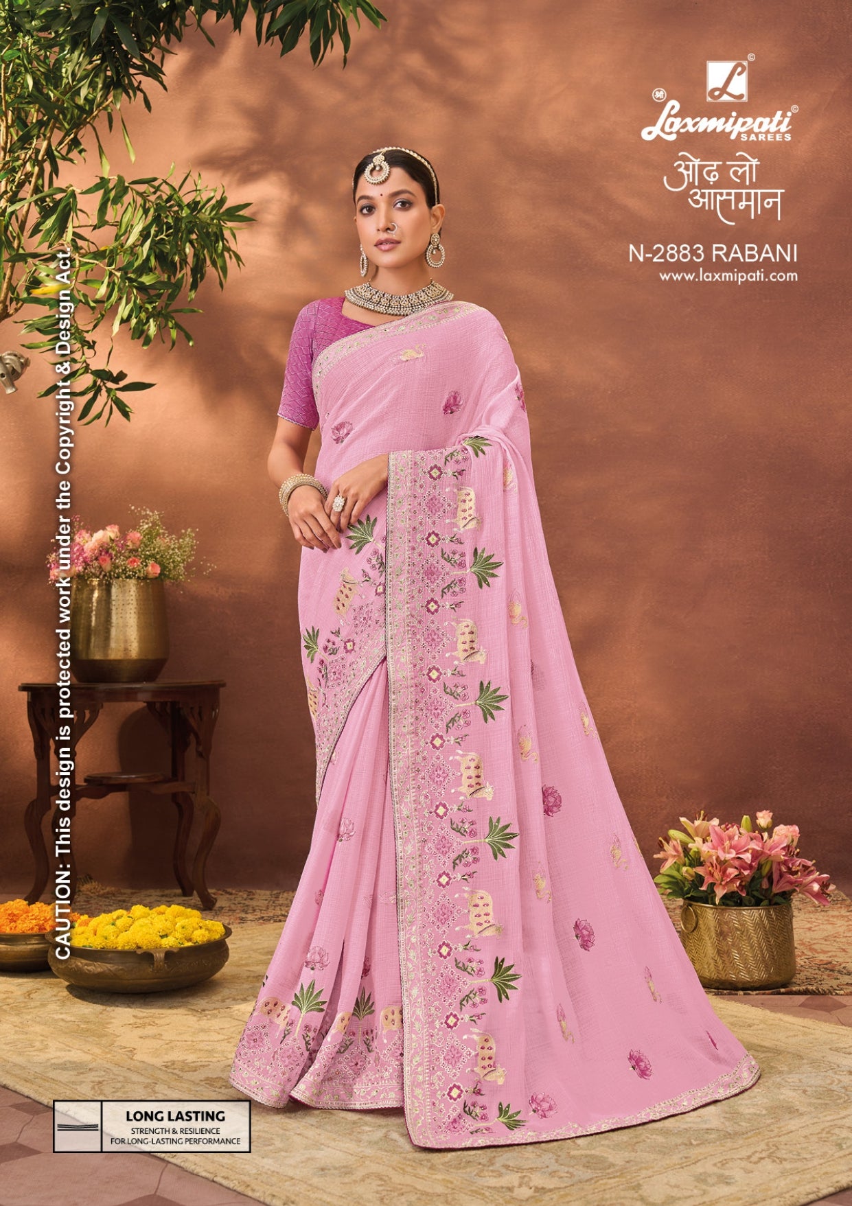 Laxmipati Madhosh Fancy Work Sarees – 12 Pcs Set -M.R. Saree Emporium