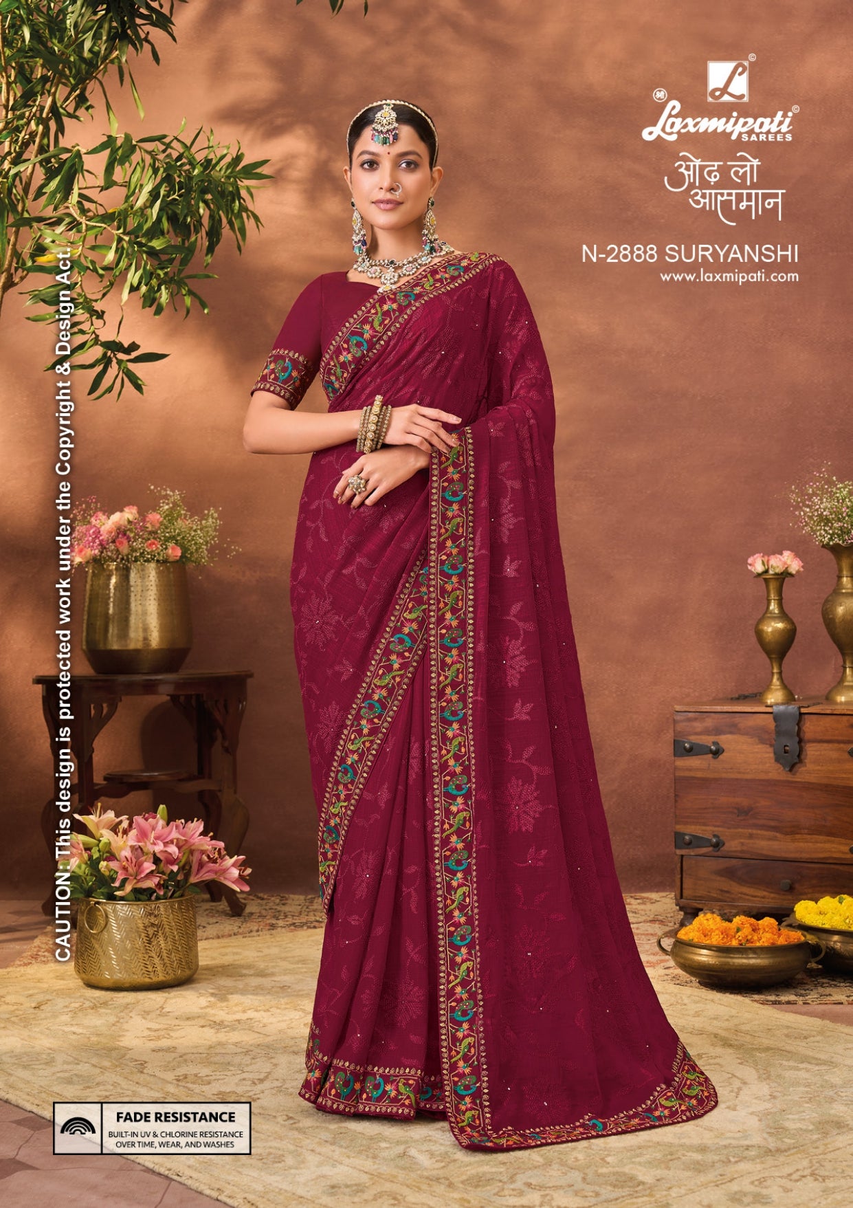 Laxmipati Madhosh Fancy Work Sarees – 12 Pcs Set -M.R. Saree Emporium