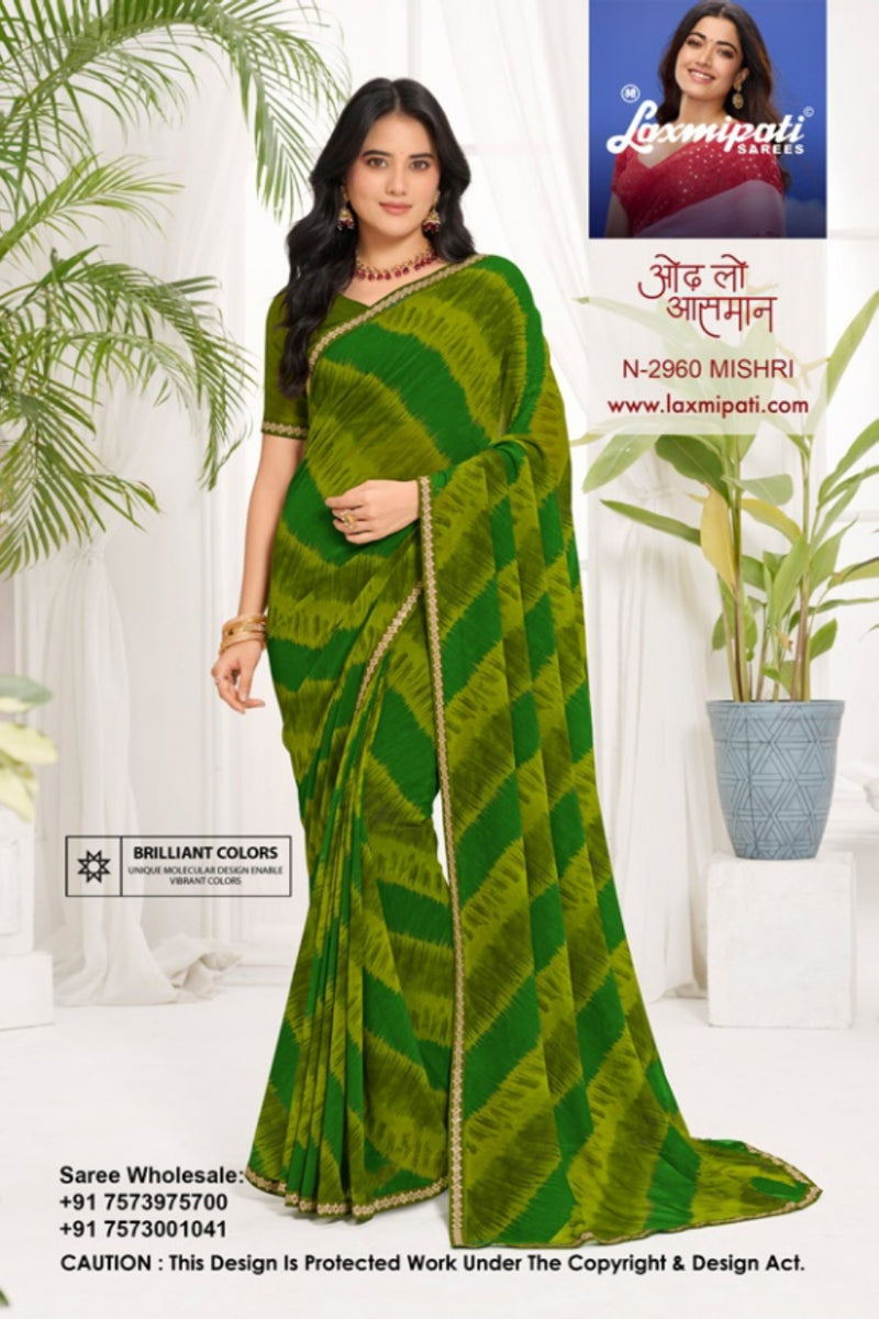Laxmipati Purnima Georgette Fancy Saree Set of 8 Pcs – M.R. Saree Emporium