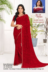 Laxmipati Purnima Georgette Fancy Saree Set of 8 Pcs – M.R. Saree Emporium