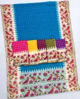 Leena Linen Saree - Soft Linen Saree with Zari Border & Designer Bird Print - M.R. Saree Emporium