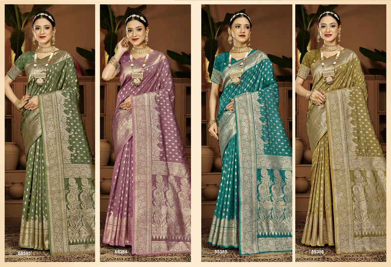 Bhabhiji Vol-8 Lifestyle Sarees Lichi Silk Saree with Jari Work – M.R. Saree Emporium