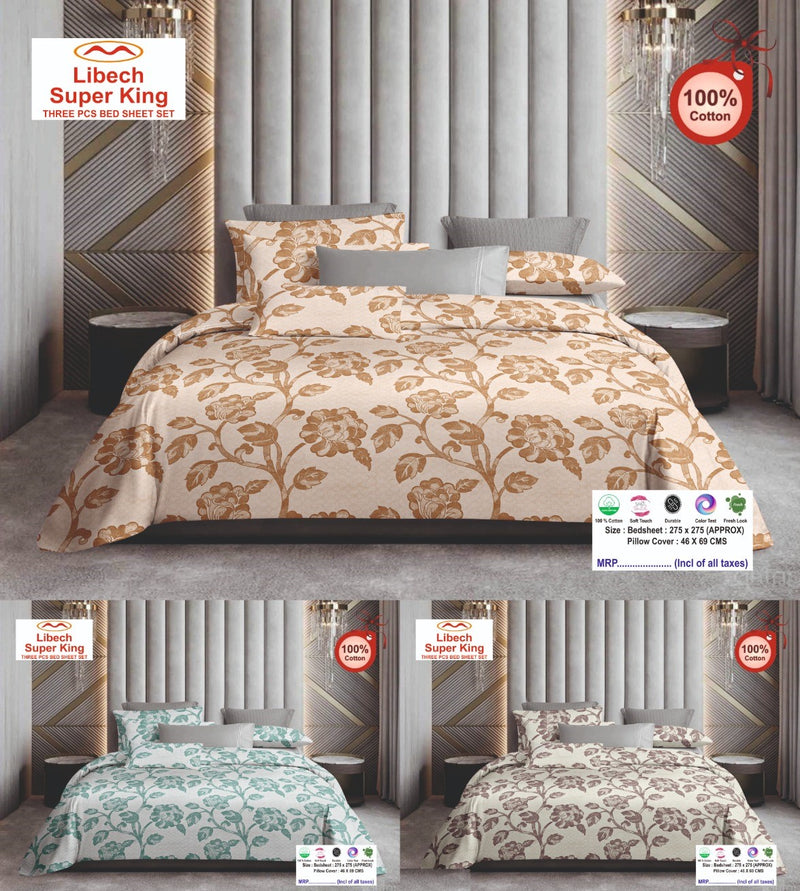 Libech Super King Size Bedsheet