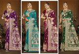 Bhabhiji Vol-7 Lifestyle Sarees Lichi Silk Saree with Jari Work – M.R. Saree Emporium