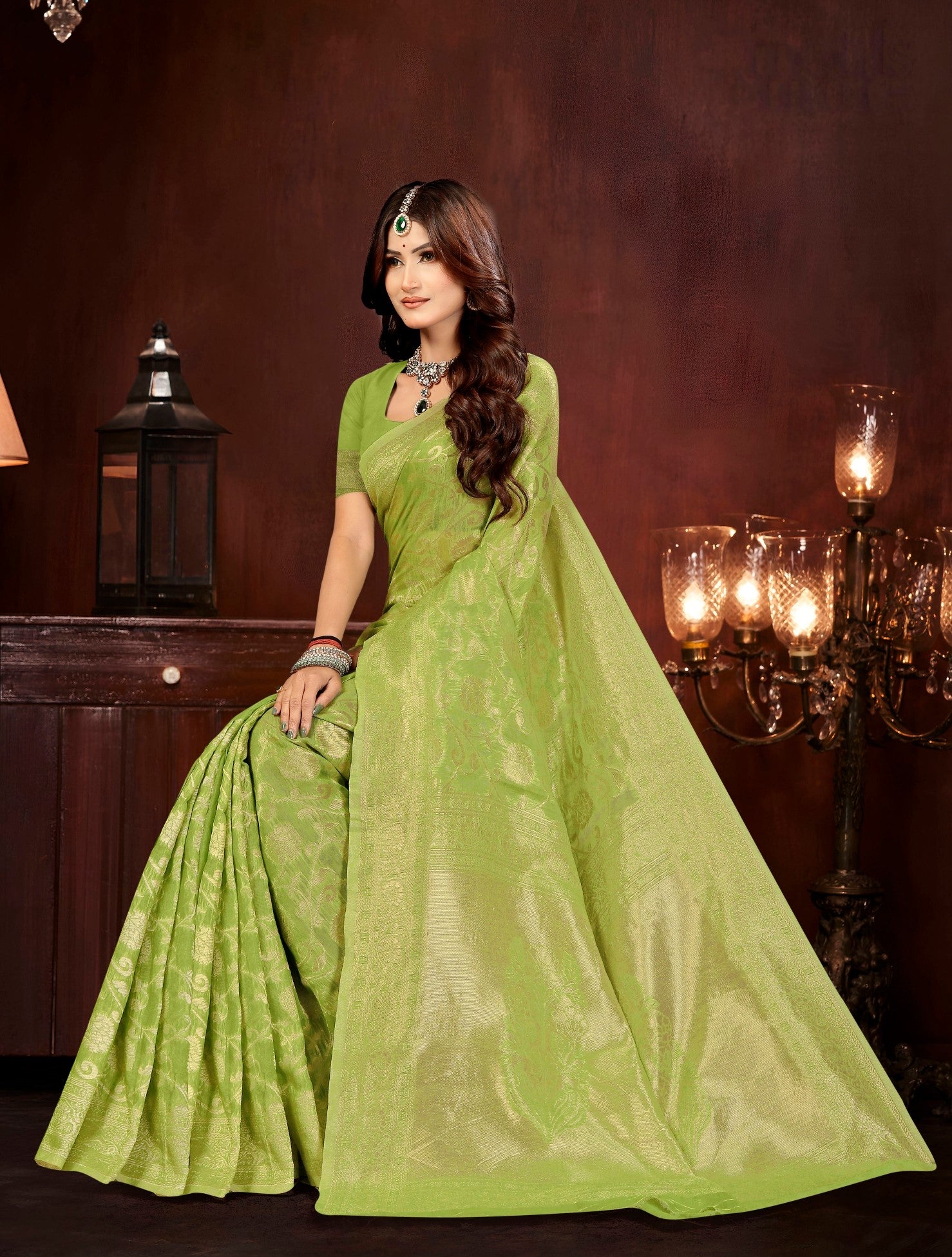 LifeStyle BhelPuri Vol-21 Linen Silk Saree – 6 Pcs Set – M.R. Saree Emporium