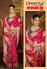 Devrani NX Vol-09 Lichi Silk Saree Collection – 6 Pcs Set Wedding & Festive Wear – M.R. Saree Emporium
