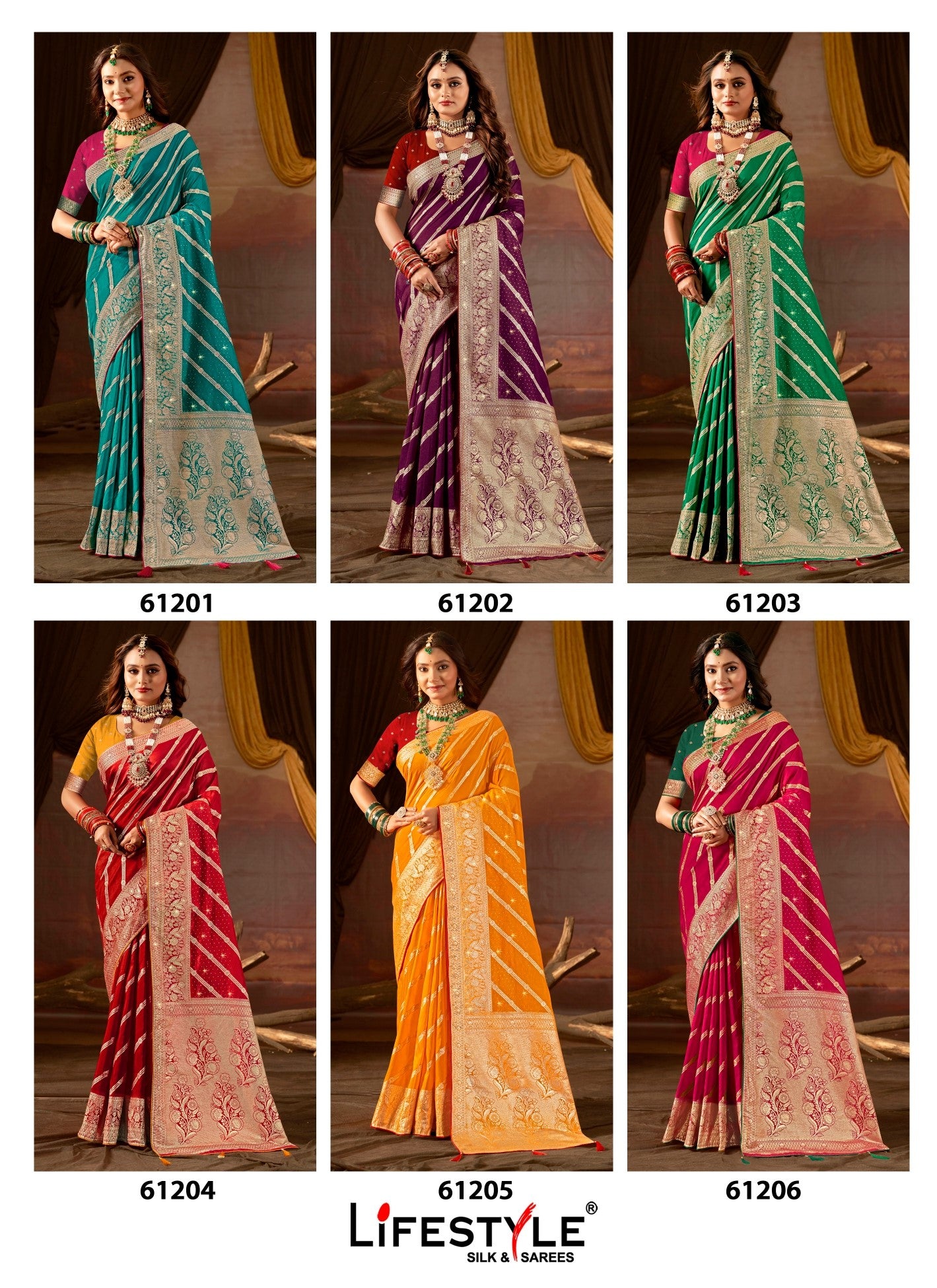 Devrani NX Vol-10 Lichi Silk Saree Collection – 6 Pcs Set Wedding & Festive Wear – M.R. Saree Emporium