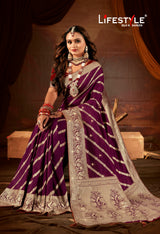 Devrani NX Vol-10 Lichi Silk Saree Collection – 6 Pcs Set Wedding & Festive Wear – M.R. Saree Emporium