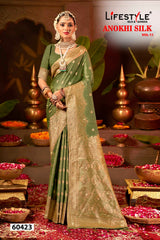 Lifestyle Anokhi Silk Vol-11 Nylon Silk Sarees 4 Pcs Set with Rich Weaving, Zari Border & Heavy Designer Pallu -M.R. Saree Emporium