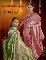 Anuradha Silk Vol-17 Premium Pashmina Silk Saree 4 Pcs Set with Rich Weaving Border & Heavy Designer Pallu-Lifestyle Sarees-M.R. Saree Emporium