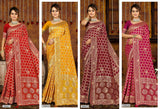 Lifestyle Sarees Hira Moti Vol-19 Dola Silk Saree – Swarovski Work M.R. Saree Emporium