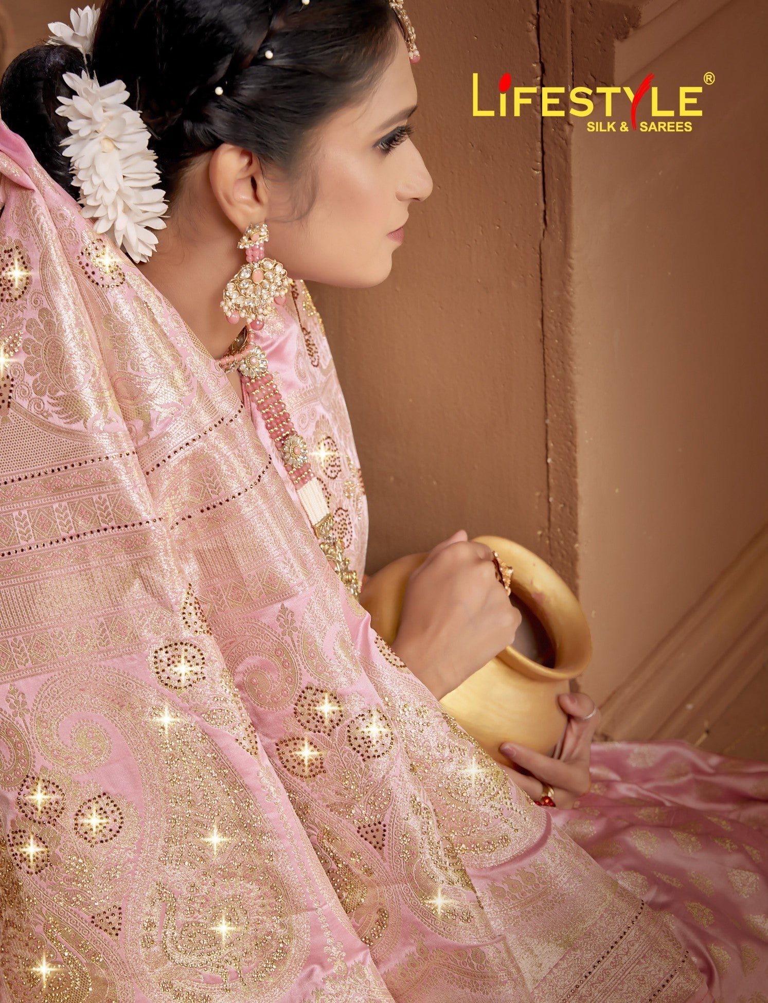 Lifestyle Tapasya Vol-02 Banglori Silk Saree 4 Pcs Set with Rich Weaving Border & Heavy Designer Pallu -M.R. Saree Emporium