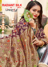 Radiant Silk Vol-02 Organza Silk Saree Collection – 6 Pcs Set Wedding & Festive Wear – M.R. Saree Emporium