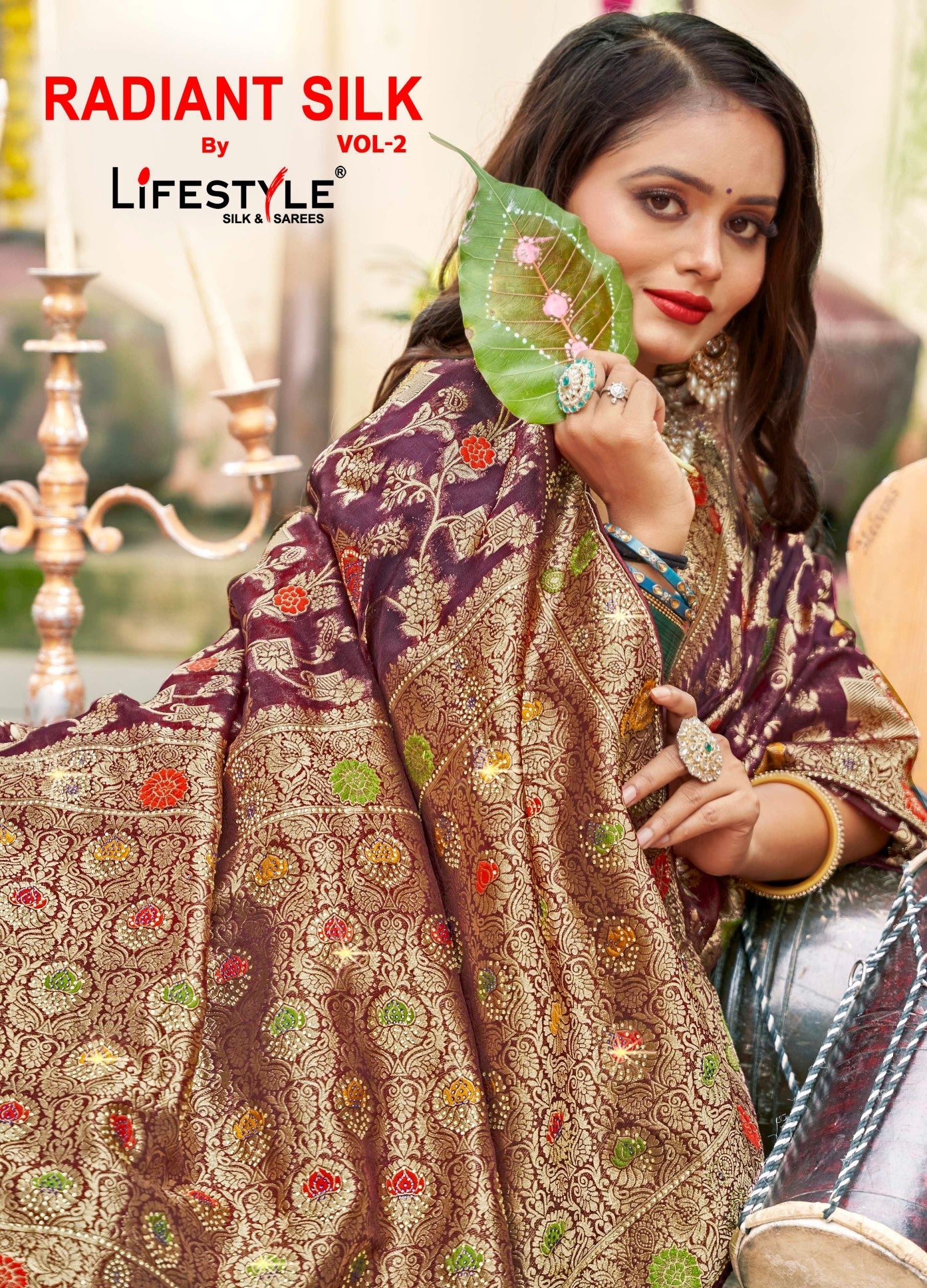 Radiant Silk Vol-02 Organza Silk Saree Collection – 6 Pcs Set Wedding & Festive Wear – M.R. Saree Emporium