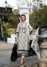Kailee Toska Premium Summer Cotton Kurti Pant Dupatta Set Embroidered Designer Wear – M.R. Saree Emporium