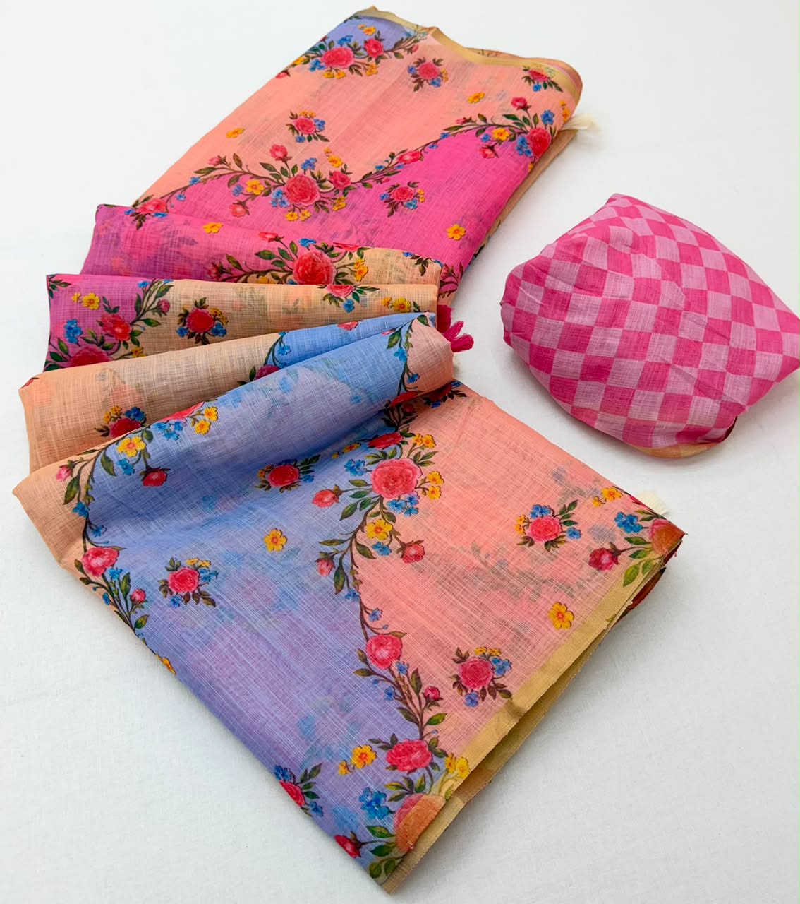 RajYog Lisha Linen Cotton Saree with Zari Border