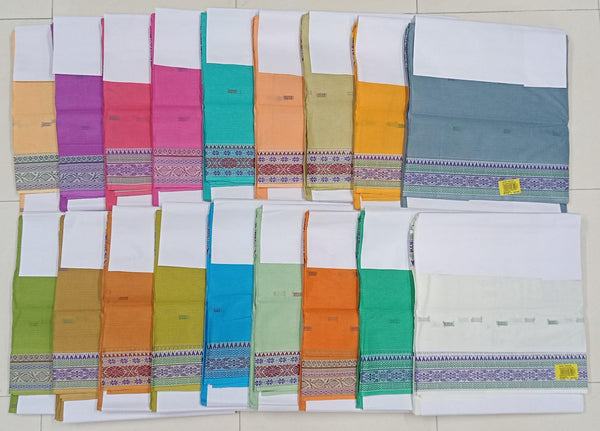 Mansi Checks Cotton Saree – 18 Pcs Set -M.R. Saree Emporium
