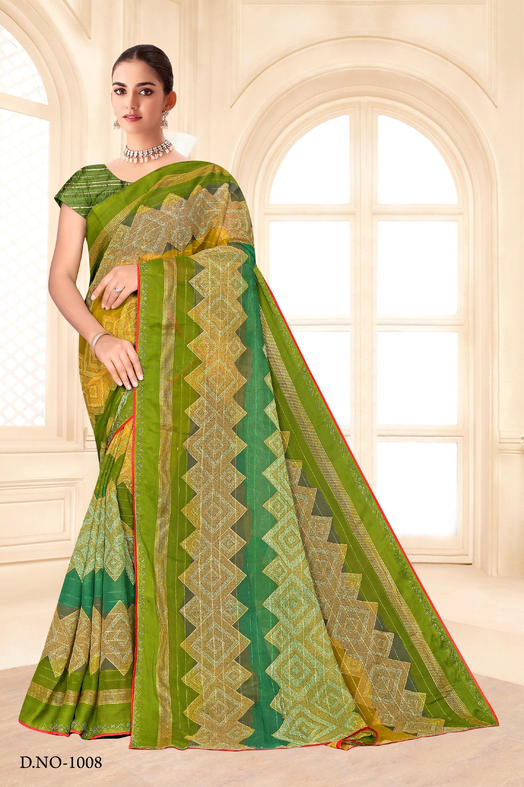 Meena Printed Saree Collection – 8 Pcs Set -Premium Women Saree Set – M.R. Saree Emporium