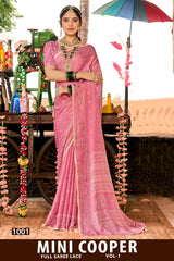 Mini Cooper Vol-01 Fancy Chiffon Full Lace Saree – M.R. Saree Emporium