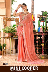 Mini Cooper Vol-01 Fancy Chiffon Full Lace Saree – M.R. Saree Emporium