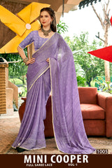 Mini Cooper Vol-01 Fancy Chiffon Full Lace Saree – M.R. Saree Emporium