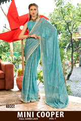Mini Cooper Vol-01 Fancy Chiffon Full Lace Saree – M.R. Saree Emporium