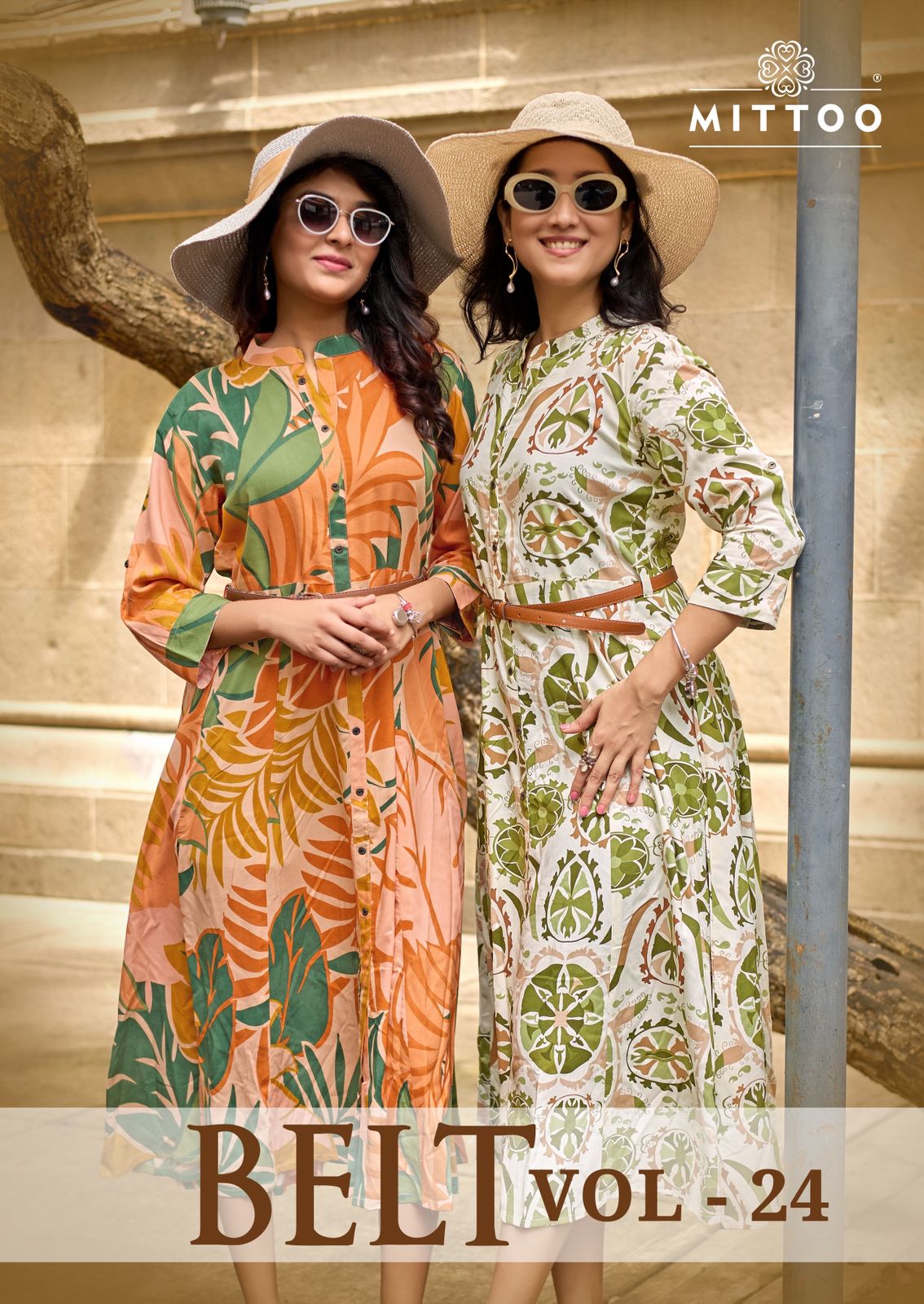 Mittoo Belt Vol 24 Rayon Printed Kurti with Belt Look – 6 Pcs Set-M.R. Saree Emporium