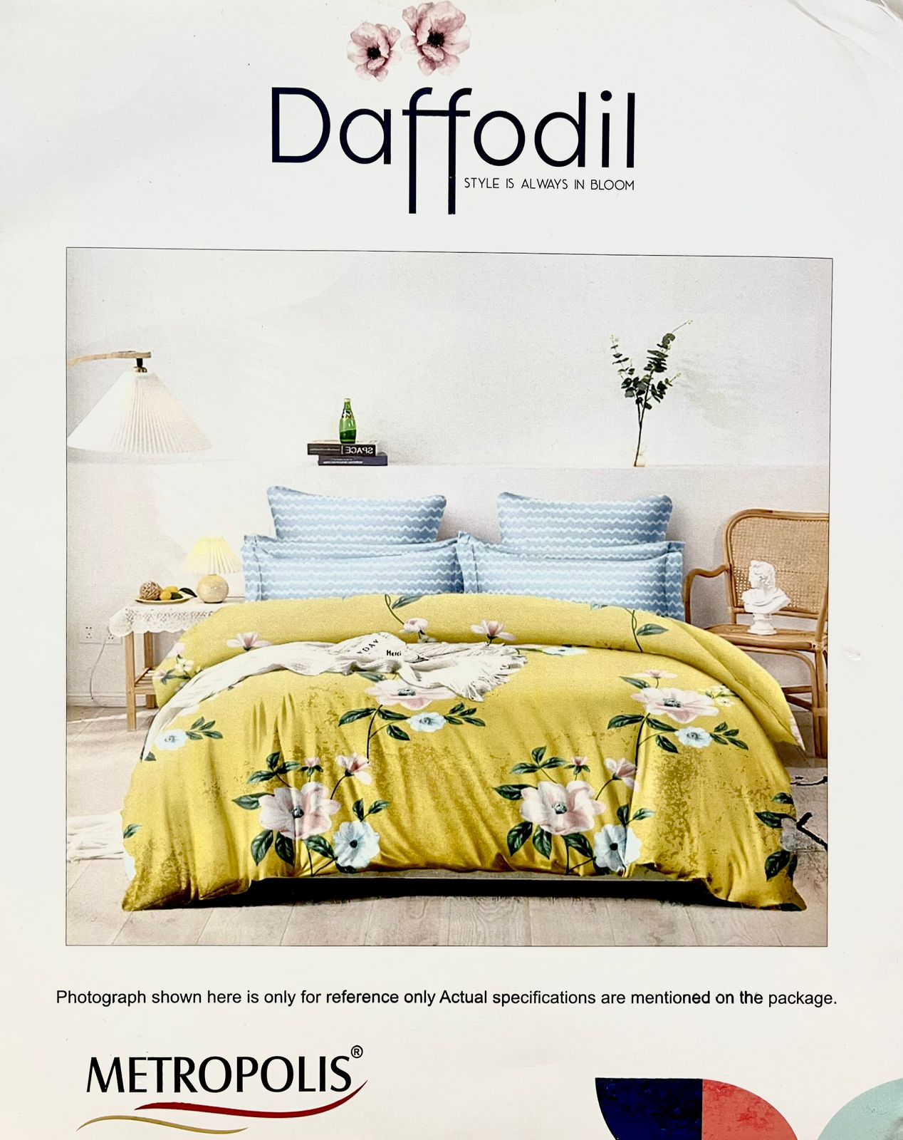 Daffodil Metropolis Cotton Single Bed Bedsheet – M.R. Saree Emporium
