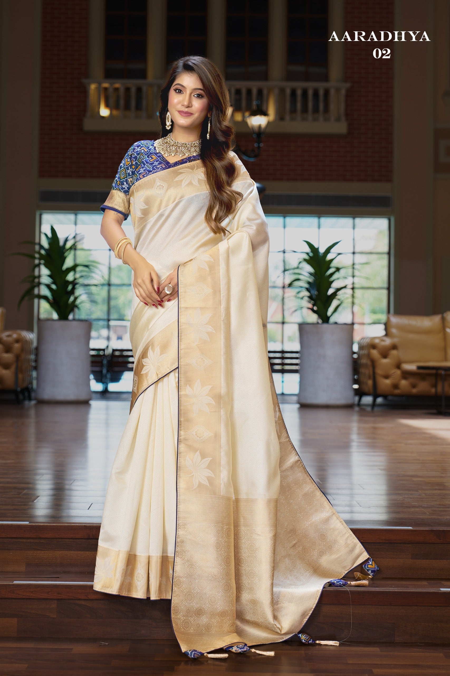 Aaradhya - 02 Silk Saree (3 PCS Set) M.R.Saree Emporium